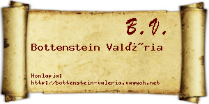 Bottenstein Valéria névjegykártya